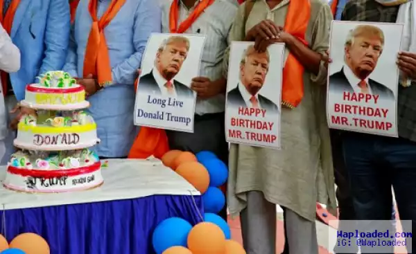 Indian Group Celebrates Donald Trump At 70, Calls Him "Savior Of Humanity"